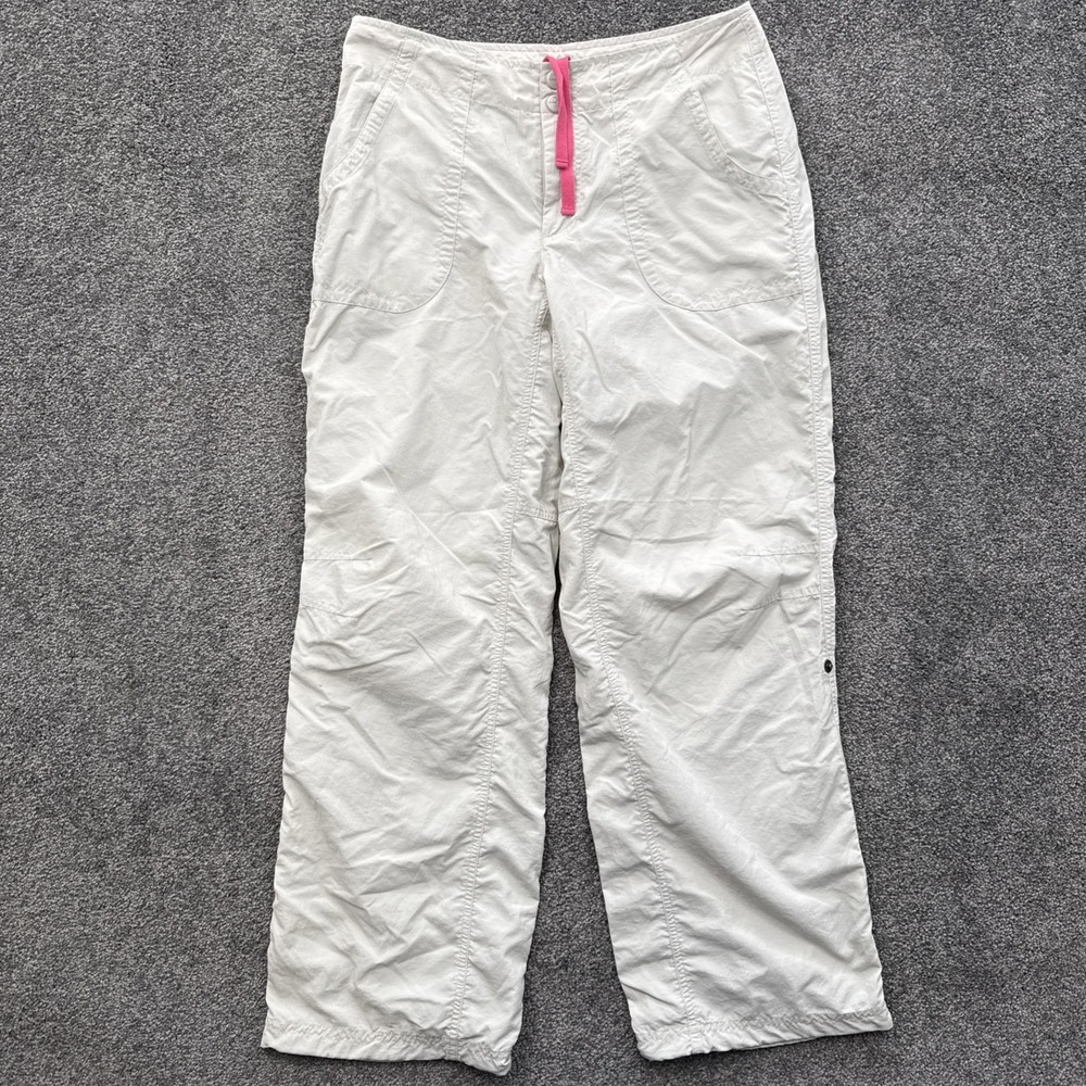Womens 10 LL Bean Hiking Pants Drawstring Drawcord Ankle Lightweight Quick Dry